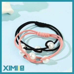 Artificial Pearl Knot Hair Tie 2 Pieces