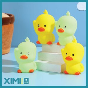 PVC Toys with Sound-Cute Wave Duckling Set (4 Piec