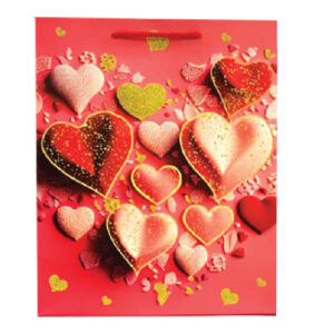Pink Loving-Heart Series Gift Bag L