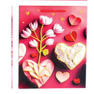 Pink Loving-Heart Series Gift Bag L