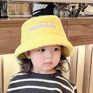 Letters Plush Fishermans Hat for Kids