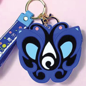 Butterfly Silicone Coin Purse Keychain