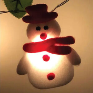 1.65m 10 Lights Snowman String Lights (White)