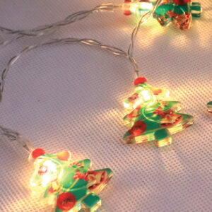 1.5m 10 Lights Christmas Tree String Lights (Green)