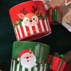 Christmas Series 340ml/11.4fl.oz. Christmas Gift Handle Ceramic Cup