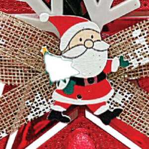 Red Santa Claus Christmas Tree Star Topper