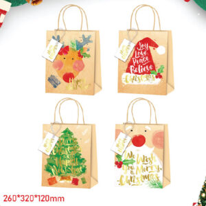 Elk Christmas Tree Gift Bag (M)