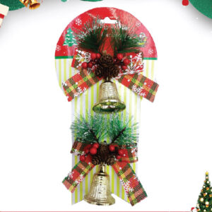 Red Bowknot Hanging Bell Hanging Ornaments 2 PCS
