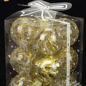Gold Christmas Ball Gift Box Set (12 PCS)