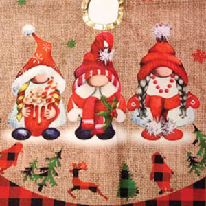 Christmas Rudolph Buddy Plaid Tree Skirt (60CM)