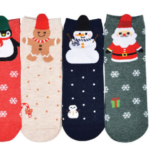 Christmas Series Cute Cotton Straight Mid-Calf Length Socks