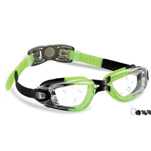 One-Piece Silicone Strap Swimming Goggle with Automatic Buckle for Kids