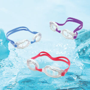 Contrast Color Double Straps Swimming Goggle for Kids