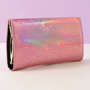 Classy Laser Long Purse for Ladies (Pink)