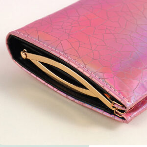 Classy Laser Long Purse for Ladies (Pink)
