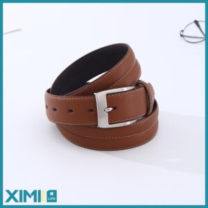 Simple Leather Belt For Men(Brown)
