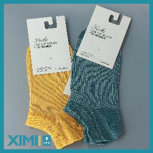 Colored Fibre Solid Color Short Socks for Women