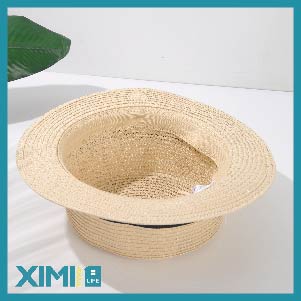 Trendy Embroidery Flat-Top Straw Hat