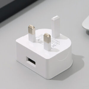 Single USB Port Charger (White)(British Standard)