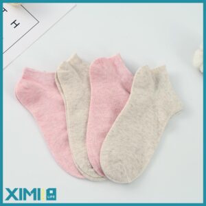 Plain Color Short Socks for Women