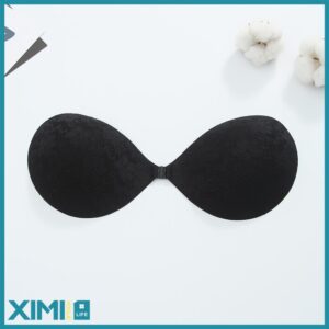 Black Lace Seamless Invisible Bra (For C Cup)