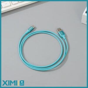 Solid Color USB Type-C Cable (Fluorescent Blue)