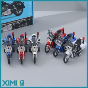 Alloy Motorcycle Pull-Back Toy with Light&Sound (TN-1122)