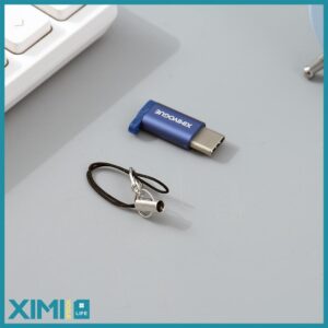 Micro-USB to Type-C  Adapter (Sapphire Blue)