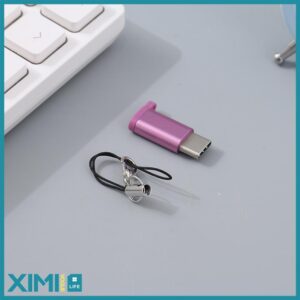 Micro-USB to Type-C Adapter (Rosy Purple)