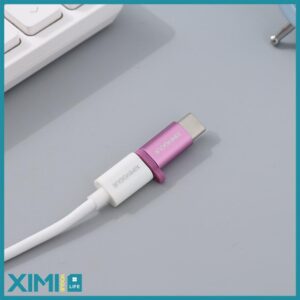 Micro-USB to Type-C Adapter (Rosy Purple)