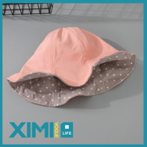 Loving Heart Pattern Double-Sided Bucket Hat for Adults (Pink)