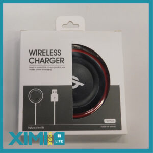 Wireless Charger-Q6 (5V 1A)(Black with Red Rim)