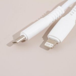 1m Lightning 20W TPE fast charging data cable - white