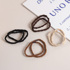 Two sets of knitted double-strand rubber bands (10 yuan and 3 pieces optional)