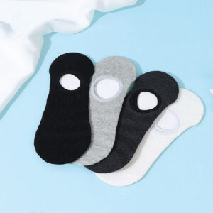Extremely comfortable horizontal mens invisible socks (two pairs)