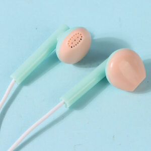 Contrast Color Semi-in-ear Plastic Case Earphone w