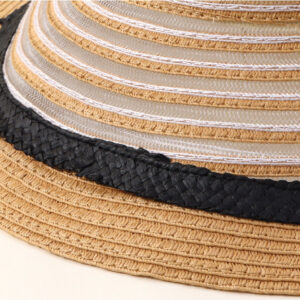 French Style Stylish Braided Straw Hat (Coffee)