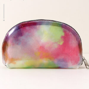 Trendy Tie-Dye Dazzling Shell Cosmetic Bag