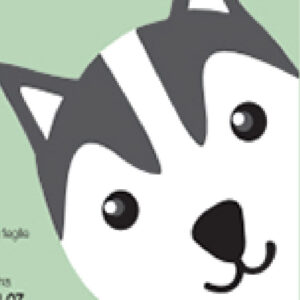 Animal Pattern Series Facial Mask (Husky)