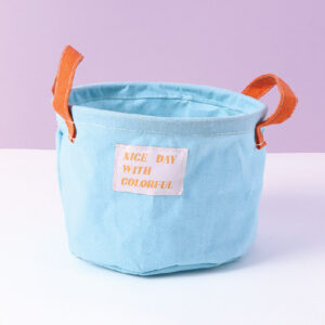 Candy Color Series Small Fabric Storage Bucket