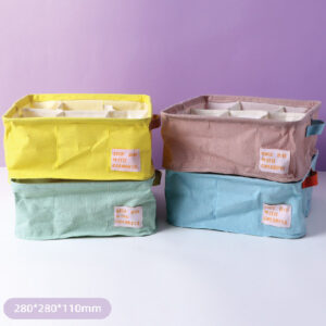 Candy Color Series Square Fabric Storage Organizer with 9 Compartments
