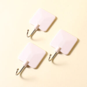 Nordic Style Simple Powerful Adhesive Hook 4PCS (White)