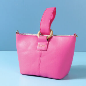 Pink PP Bucket Shoulder Bag with Ring