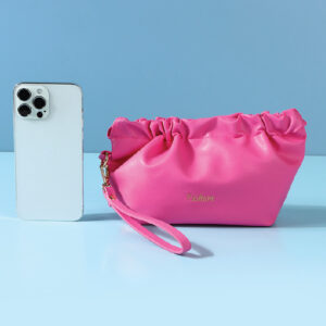 Pink PP Cloud Cosmetic Bag with Wrist Ring