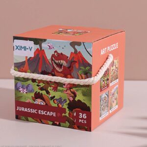 Paper Puzzles - Jurassic Escape (36PCS)