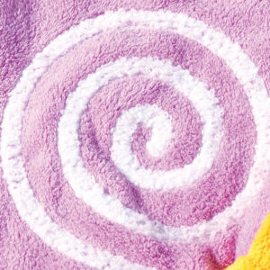 Lollipop Coral Fleece Hand Towel (Purple)