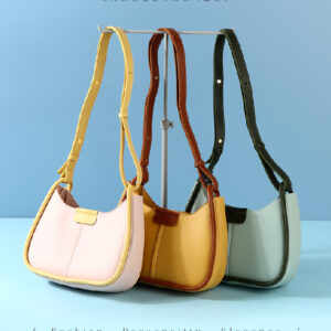 Stylish Dual-Color Shoulder Bag