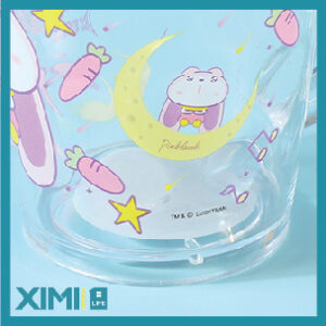 Moon Rabbit Mouthwash Cups for Kids (Transparent)