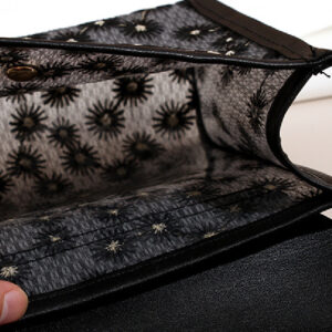 Elegant Embroidery Chrysanthemum Flip Top Cosmetic Bag