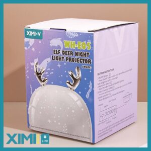 Elf Deer Night Light Projector( White) WH-E05